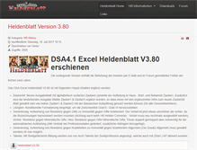 Tablet Screenshot of heldenblatt.ch